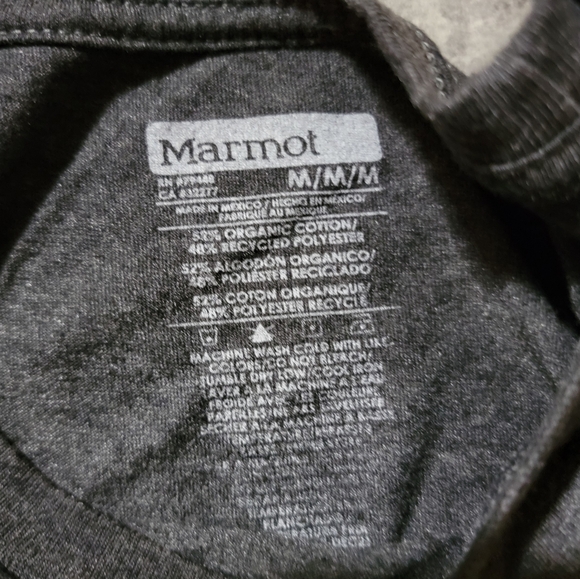 Marmot Men's Coastal Tee Medium Charcoal Heather - Picture 3 of 3